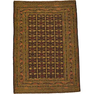 4' 4 x 6' Kilim Afghan Rug