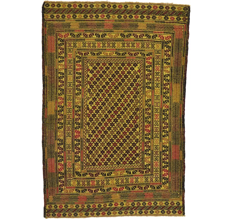4' x 6' Kilim Afghan Rug