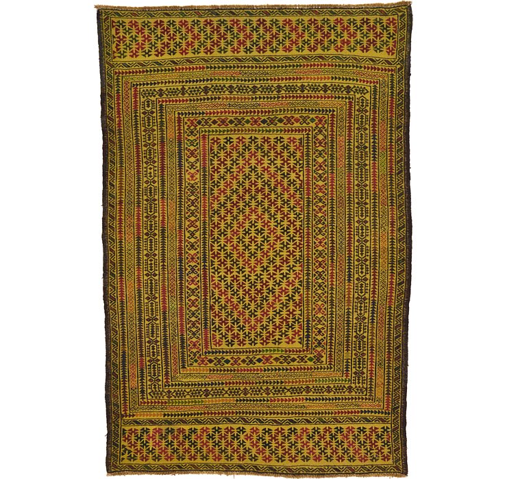 4' x 6' Kilim Afghan Rug