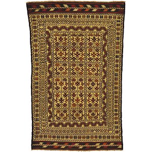 4' x 6' 4 Kilim Afghan Rug