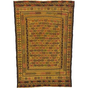 4' 2 x 6' Kilim Afghan Rug