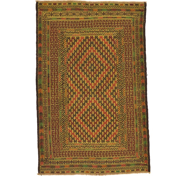 4' x 6' Kilim Afghan Rug