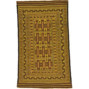 4' x 6' 5 Kilim Afghan Rug