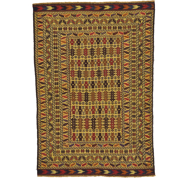 4' 4 x 6' 3 Kilim Afghan Rug