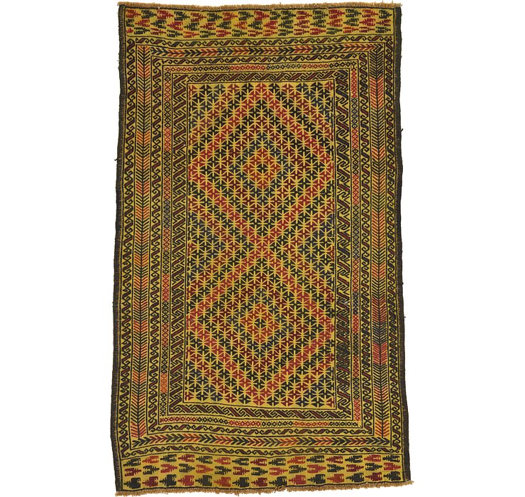 4' x 6' 5 Kilim Afghan Rug