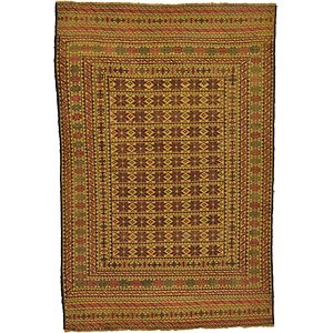 4' 4 x 6' 5 Kilim Afghan Rug