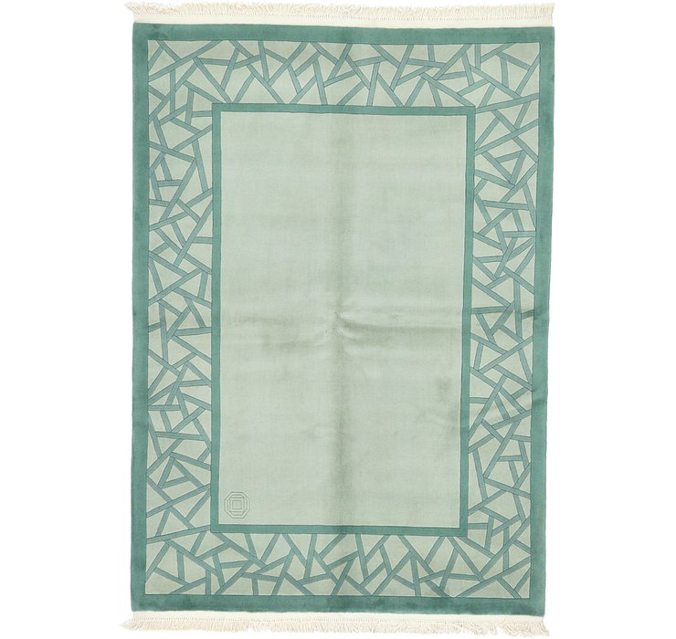 5' 5 x 8' Antique Finish Oriental...