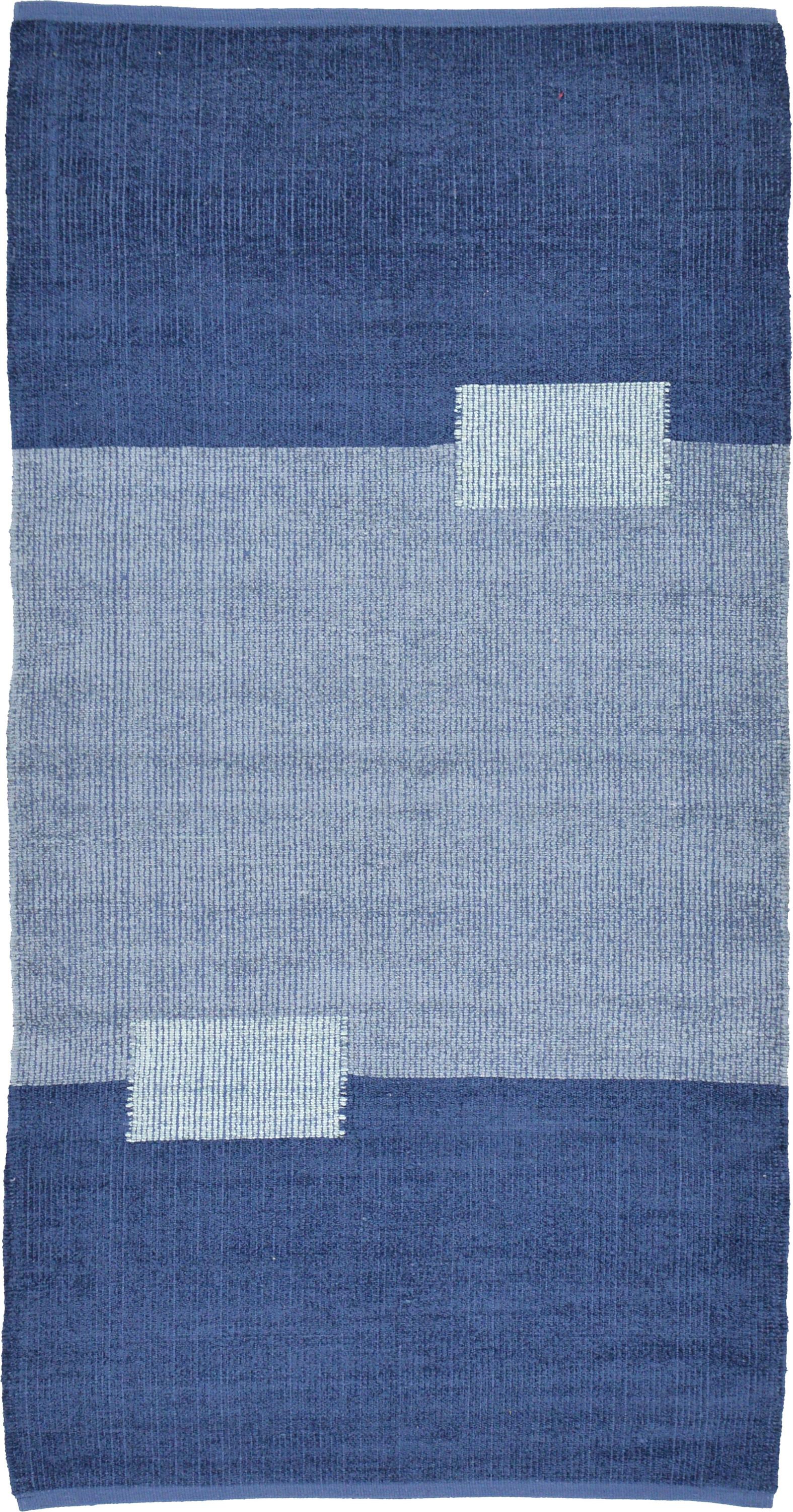 Navy Blue 2' 8 x 5' 2 Kilim Dhurrie Rug eSaleRugs