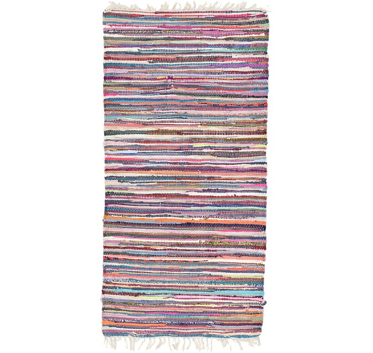 2' 4 x 4' 9 Kilim Dhurrie Rug