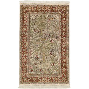 3' x 5' Hereke Oriental Rug