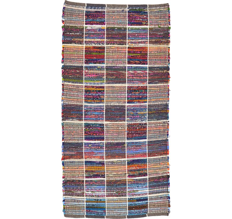 2' 4 x 4' 8 Kilim Dhurrie Rug