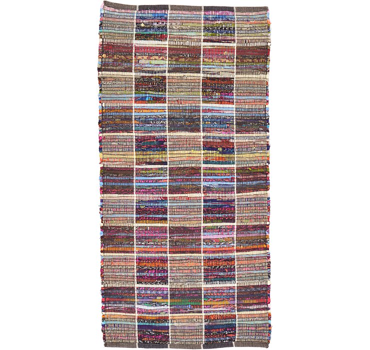 2' 4 x 4' 8 Kilim Dhurrie Rug