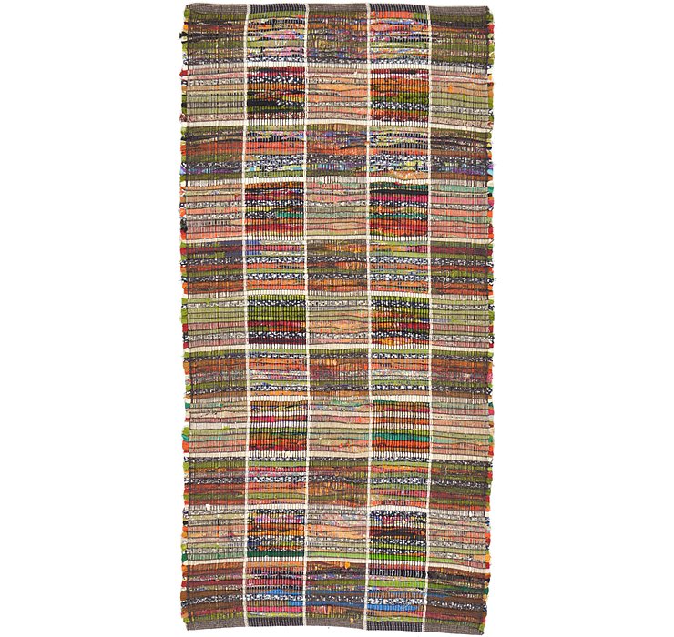 2' 4 x 4' 8 Kilim Dhurrie Rug