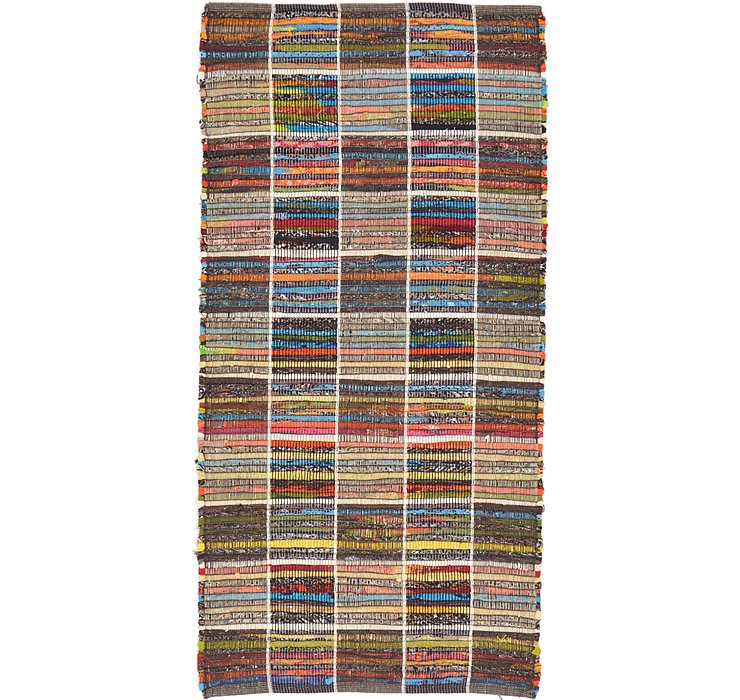 2' 4 x 4' 8 Kilim Dhurrie Rug