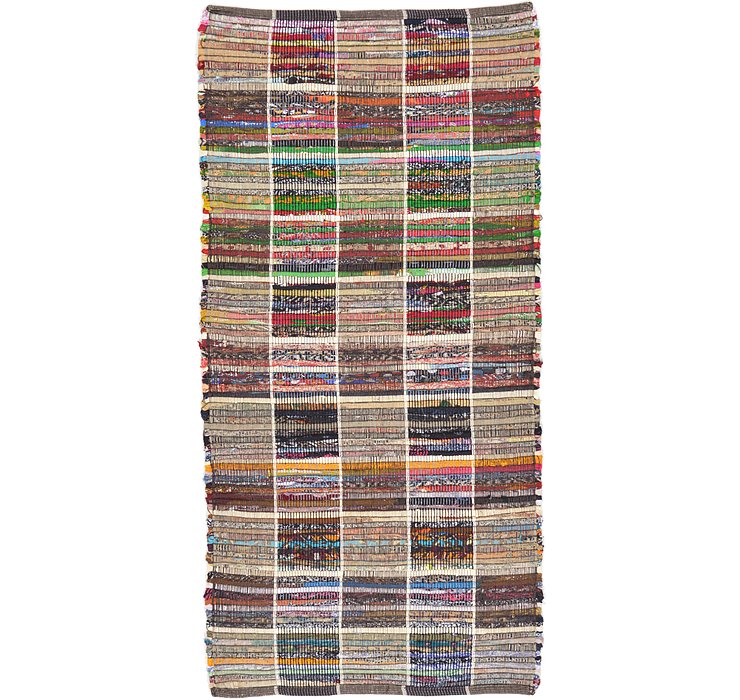 2' 4 x 4' 9 Kilim Dhurrie Rug