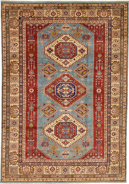 Blue 208cm x 305cm Kazak Oriental Rug Oriental Rugs AU Rugs
