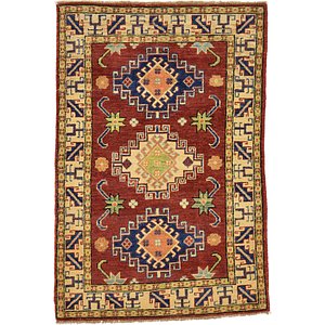 HandKnotted 2' 10 x 4' 2 Kazak Oriental Rug