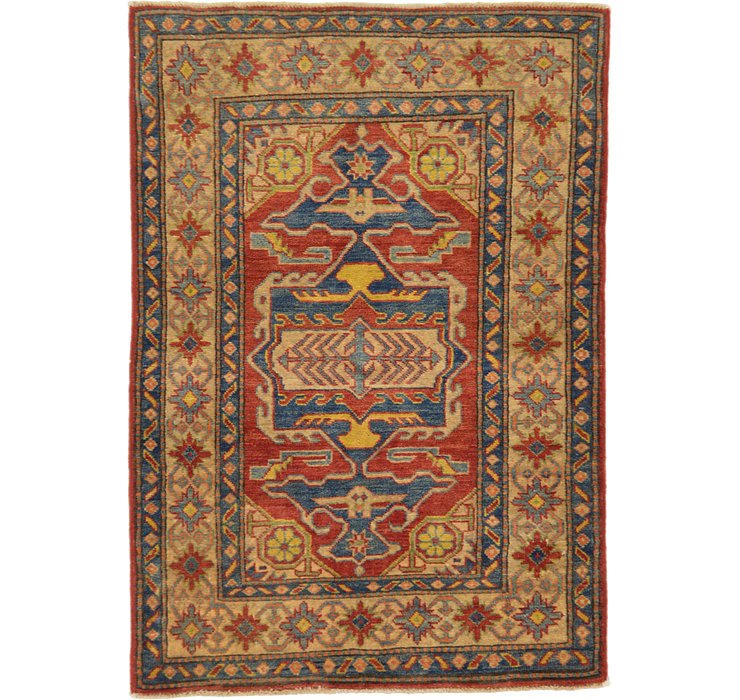 85cm x 122cm Kazak Oriental Rug