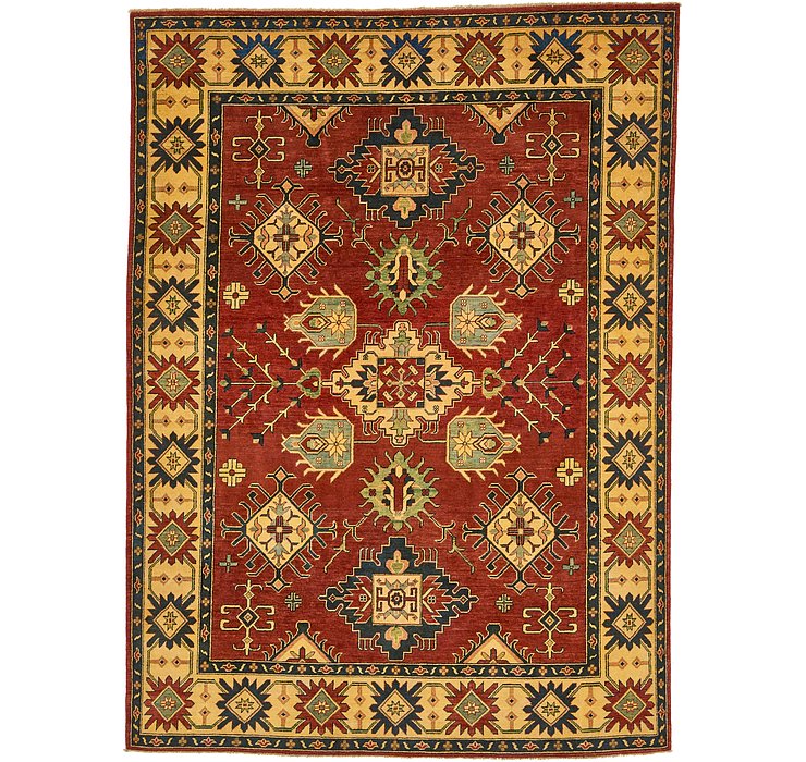 7' x 9' 6 Kazak Oriental Rug