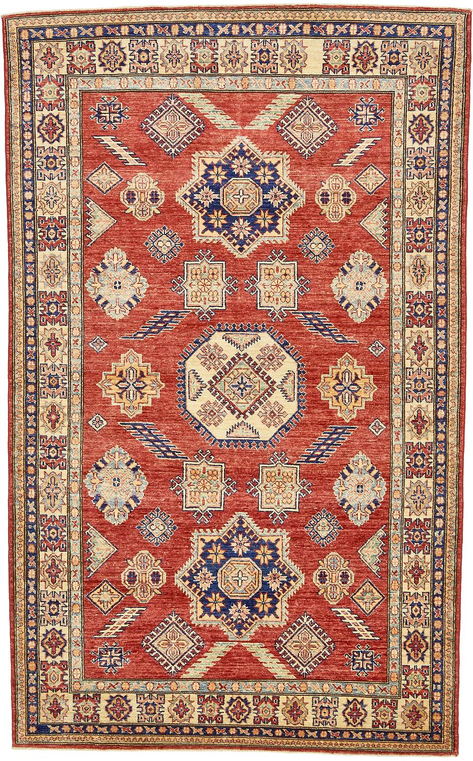 Red 4' 10 x 8' Kazak Oriental Rug Oriental Rugs eSaleRugs