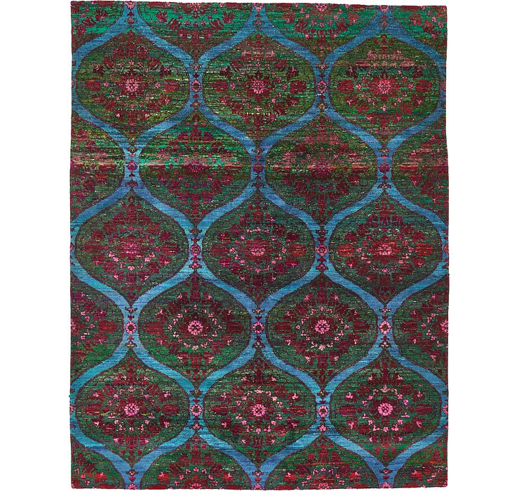 HandKnotted 7' 9 x 10' Sari Rug