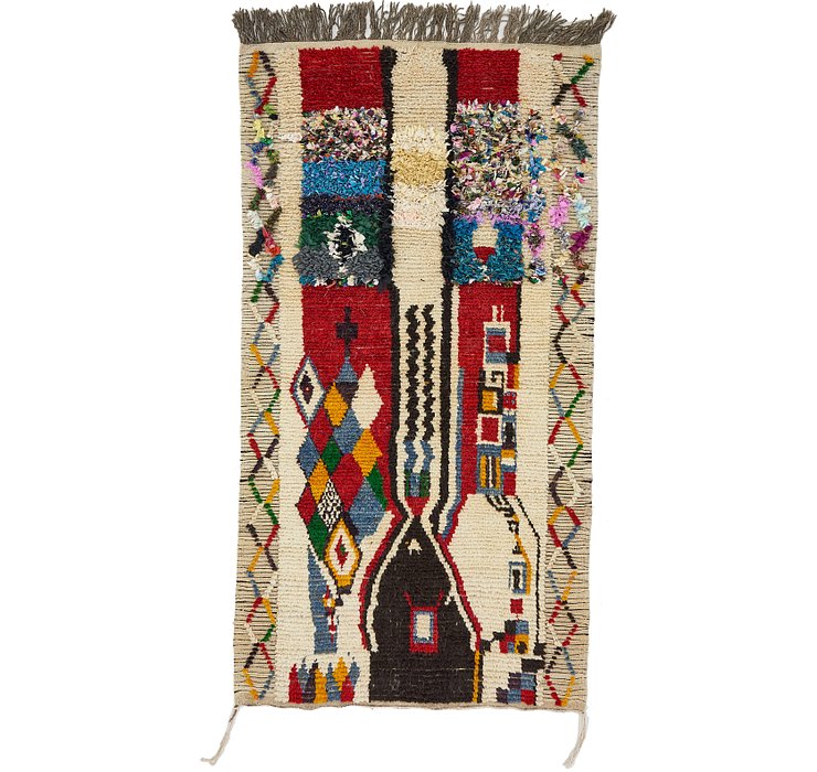 3' 7 x 6' 8 Moroccan Rug