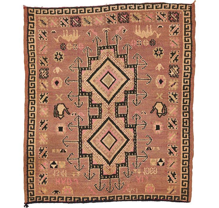 HandKnotted 4' 10 x 5' 8 Moroccan Rug