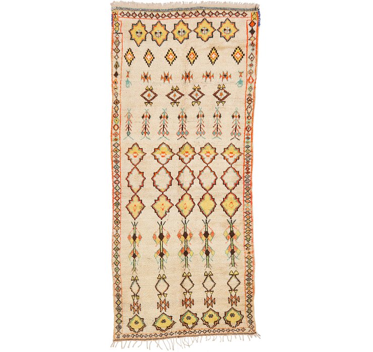 4' 10 x 10' 10 Moroccan Runner Rug