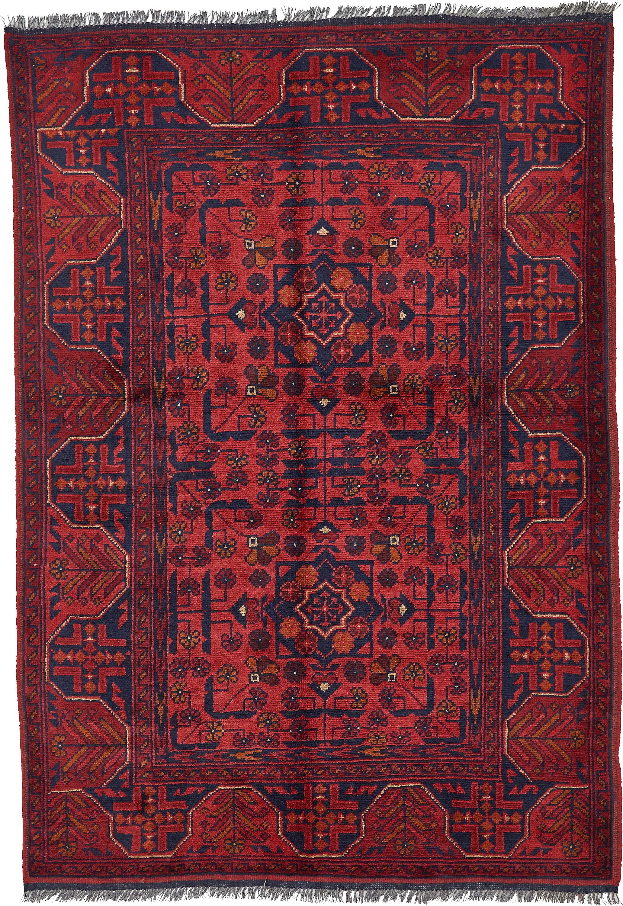 Red 3' 5 x 5' Khal Mohammadi Oriental Rug eSaleRugs