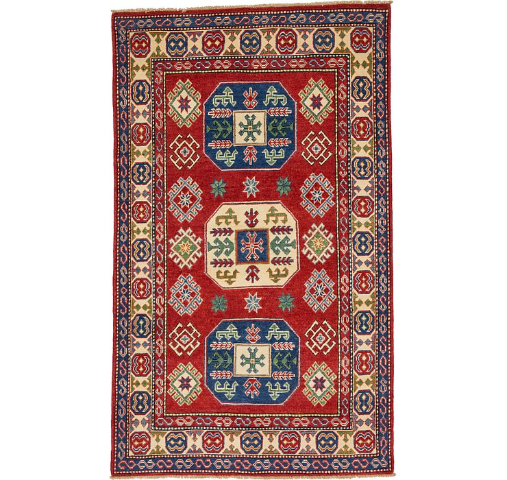 4' x 6' 6 Kazak Oriental Rug
