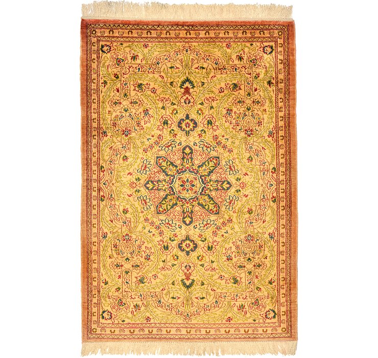 55cm x 80cm Qom Persian Rug