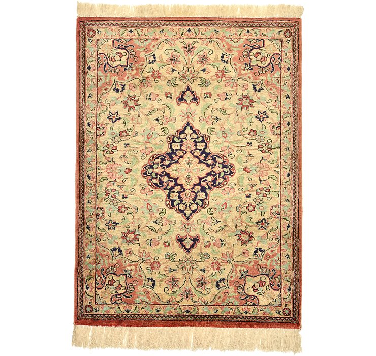 1' 11 x 2' 6 Qom Persian Rug