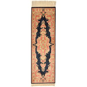 1' 3 x 4' Qom Persian Runner Rug