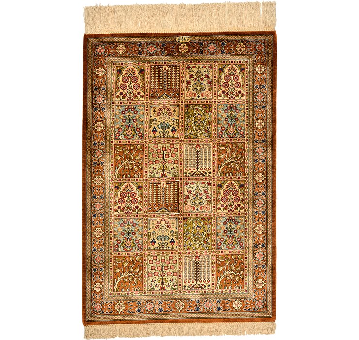 2' x 3' Qom Persian Rug