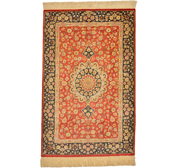 2' 7 x 4' Qom Persian Rug