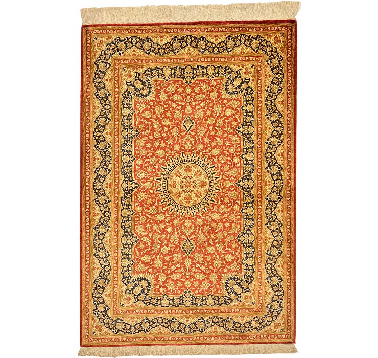 2' 7 x 3' 11 Qom Persian Rug