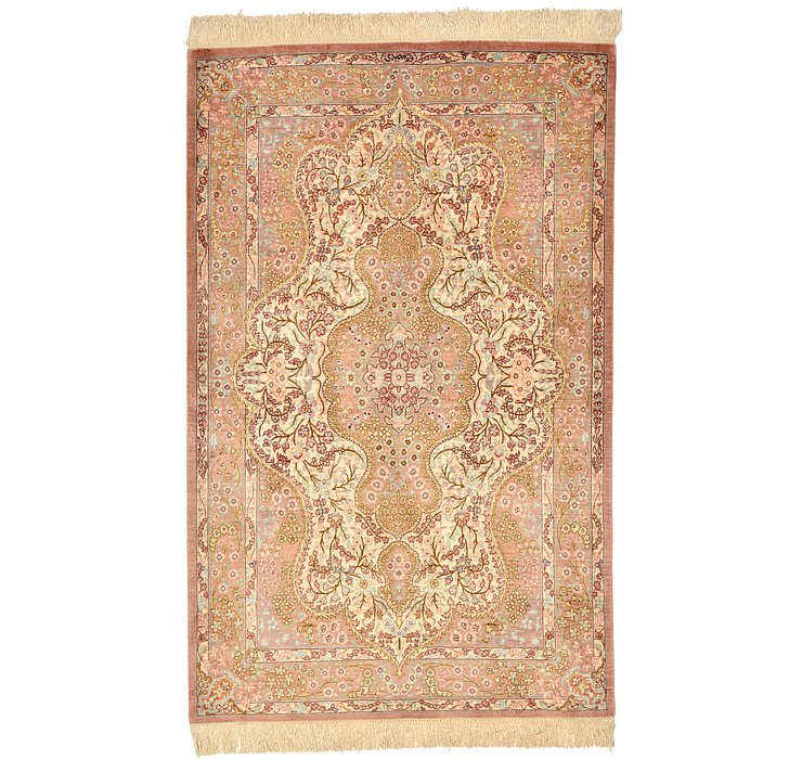 2' 6 x 4' Qom Persian Rug