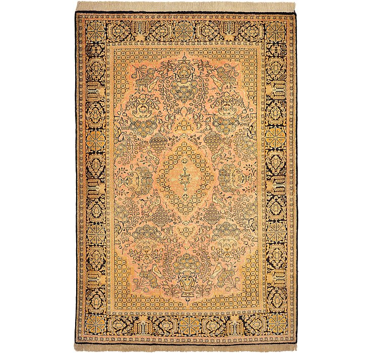 3' 6 x 5' 3 Qom Persian Rug