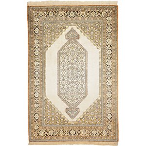 Unique Loom 3' 5 x 5' 1 Qom Persian Rug