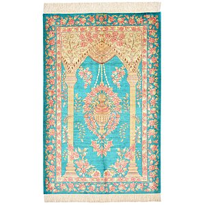 2' 7 x 4' Qom Persian Rug