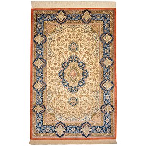 3' 3 x 4' 10 Qom Persian Rug