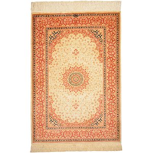 3' 3 x 4' 9 Qom Persian Rug