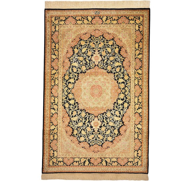 3' 3 x 5' Qom Persian Rug