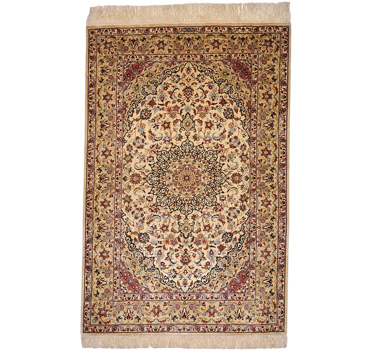 3' 3 x 4' 11 Qom Persian Rug