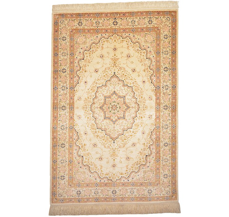 3' 3 x 4' 11 Qom Persian Rug