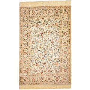 3' 3 x 4' 11 Qom Persian Rug