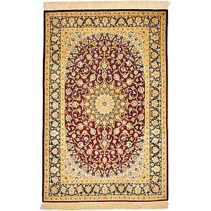 3' 4 x 5' Qom Persian Rug