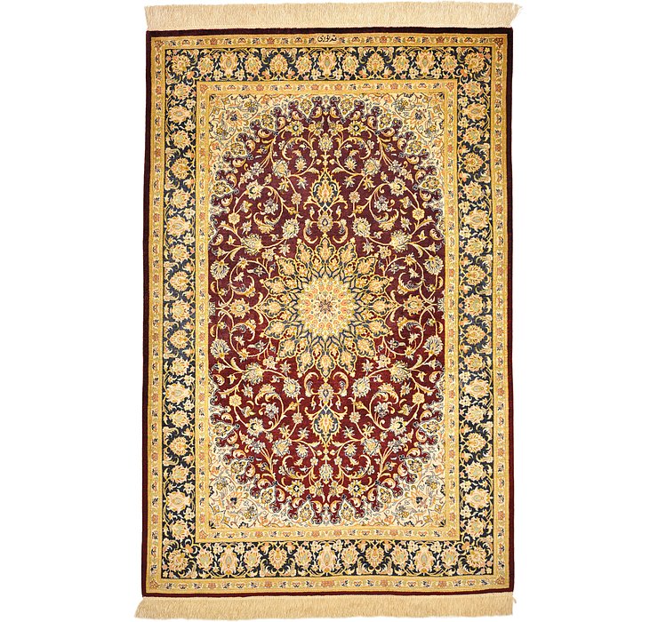 3' 4 x 5' Qom Persian Rug