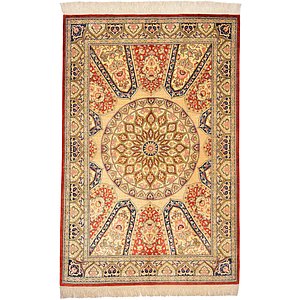 3' 3 x 5' Qom Persian Rug