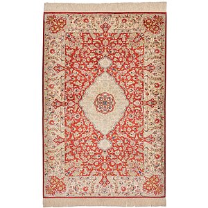 3' 4 x 5' Qom Persian Rug